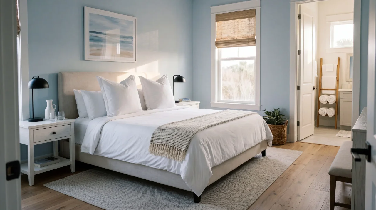 Primary suite with ensuite bath